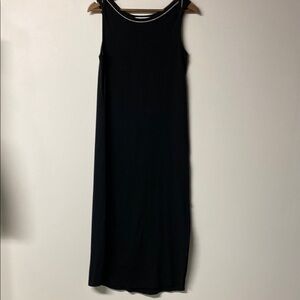 JESSICA Vintage Black Sleeveless Scoop Neck Sheath Maxi Dress